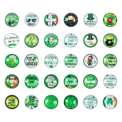 Стеклянные ирландские кабошоны GGLA-PH0006-01A-1