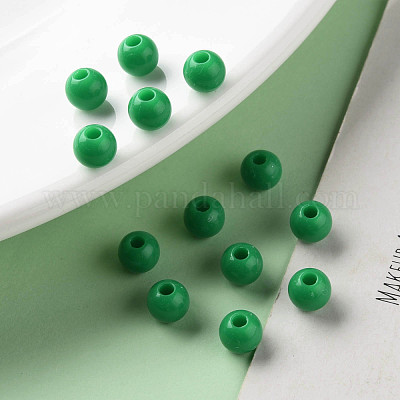 Непрозрачные акриловые бусины MACR-S370-C6mm-24-1