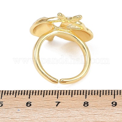 Латунные манжеты с океанской тематикой RJEW-C135-01G-03-1