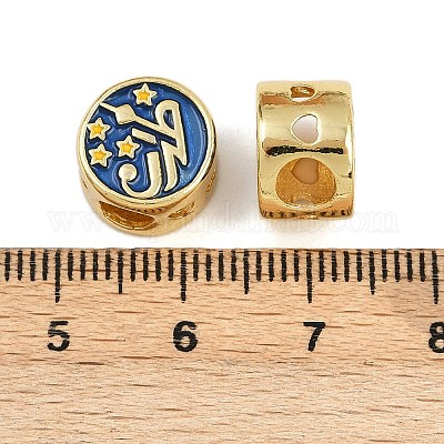 Латунь эмаль европейские шарики KK-D421-02G-1