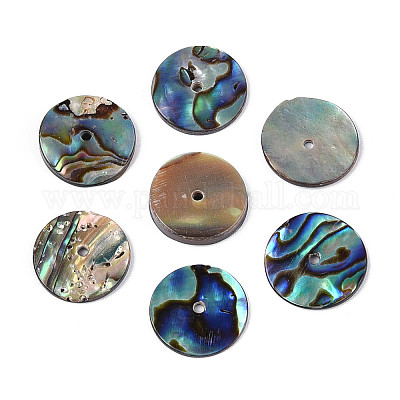 Натуральные подвески из ракушек пауа&nbsp;SHEL-ZX010-06-1