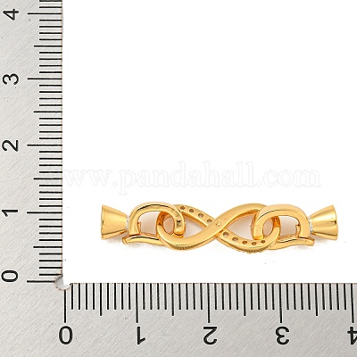 925 серебряная застежка с микропаве из прозрачного кубического циркония STER-U001-23G-1