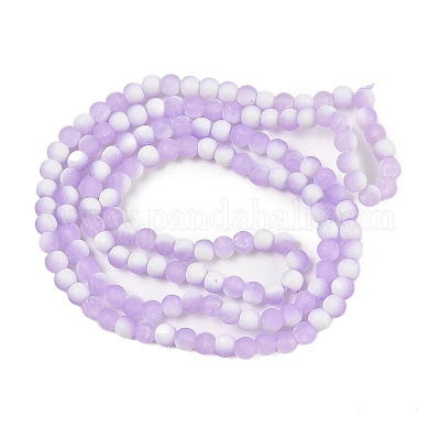 Матовое стекло треск бисер нитей GLAA-U001-8mm-M04-1