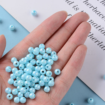 Непрозрачные акриловые бусины MACR-S370-D6mm-A07-1