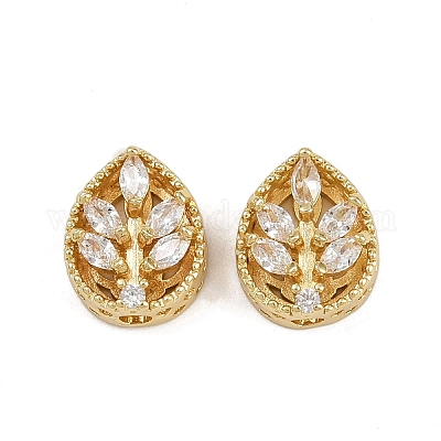 Многожильные звенья из латуни с паве из кубического циркония ZIRC-F145-07G-01-1