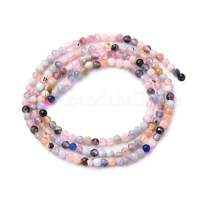 Природные морганит нитей бисера&nbsp;LS-G-RM2025-A06-2mm-1