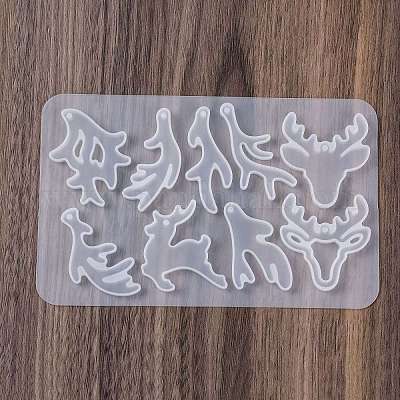 Рождественские подвески своими руками в силиконовой форме DIY-K073-19C-1