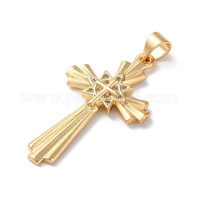 Латунные микро проложить кубического циркония подвески KK-A212-07A-G-1