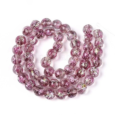 Ручной работы бусины фольги LAMP-T021-33E-1