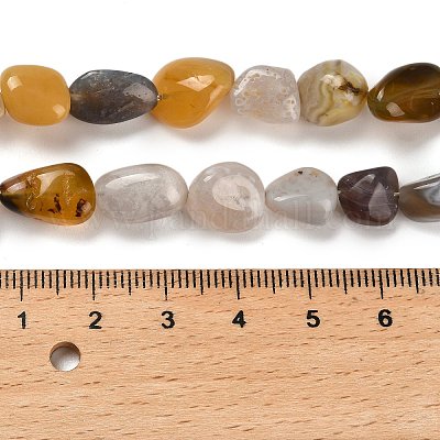 Natur Botswana Achat Perlen Stränge&nbsp;G-P497-01E-18-1