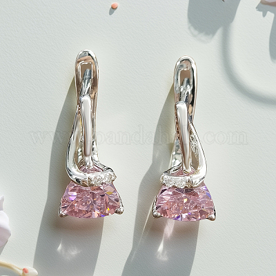 Треугольные серьги-кольца s925 из стерлингового серебра TY2897-1