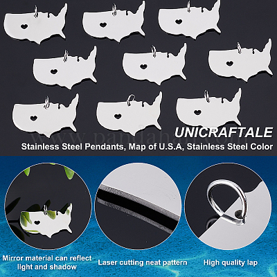 12 шт. подвески из нержавеющей стали 201 STAS-UN0036-65-1