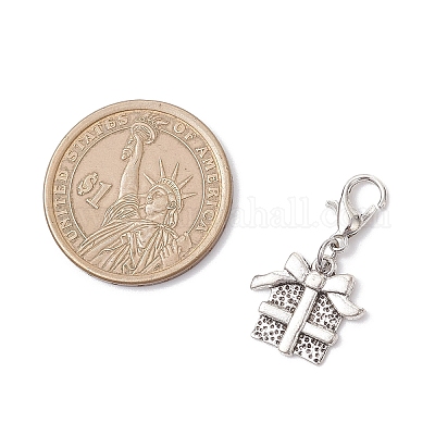 Рождественские подвесные украшения из сплава в тибетском стиле HJEW-JM04111-1