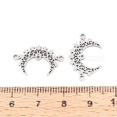 Ссылки на компоненты люстры из нержавеющей стали 201 с лазерной резкой в форме полумесяца и двухрожковой люстры STAS-T066-93P-1