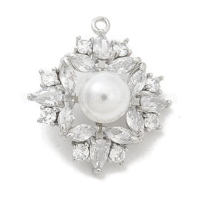 Стойка покрытие латунные микропаве прозрачные кубические циркониевые кнопки KK-K293-10P-1