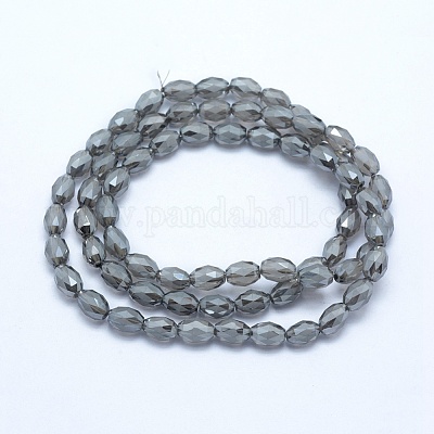 Гальванические стеклянные бусины EGLA-G023-S-PL01-1