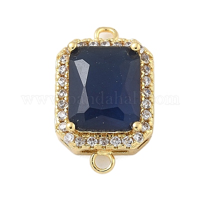 Стойка покрытие латунь микропаве прозрачный кубический цирконий прямоугольный соединитель подвески KK-A234-028G-02-1