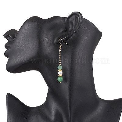 Оболочки жемчужные болтающийся серьги EJEW-JE06497-02-1