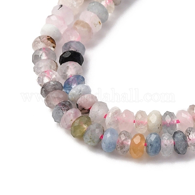 Природные морганит нитей бисера&nbsp;G-RM2025-D12-C-1