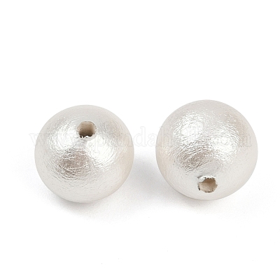Сжатые хлопковые жемчужные бусы WOVE-V001-A01-8mm-1