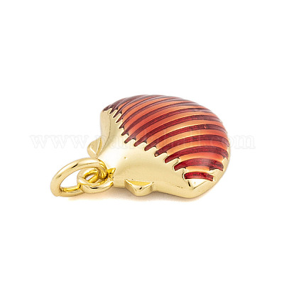 Подвески из латуни с эмалью в стойку KK-P269-09G-05-1