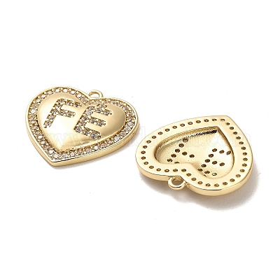 Латунные микро проложить кубического циркония подвески KK-K355-32G-1