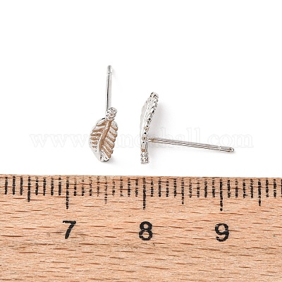 Латунь серьги EJEW-L278-08P-1