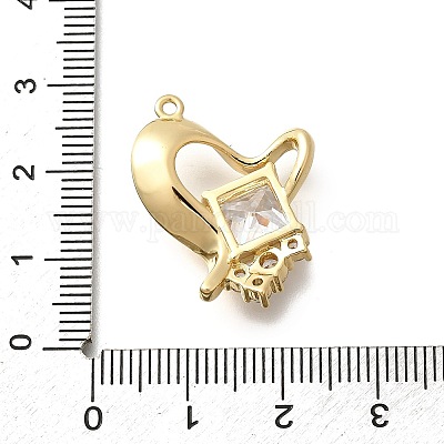 Латунные микро проложить кубического циркония подвески&nbsp;LS-KK-Q035-09G-1