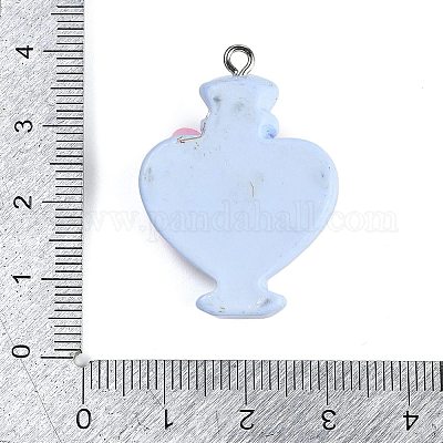 Подвески из непрозрачной смолы с уф-покрытием RESI-R458-04A-1