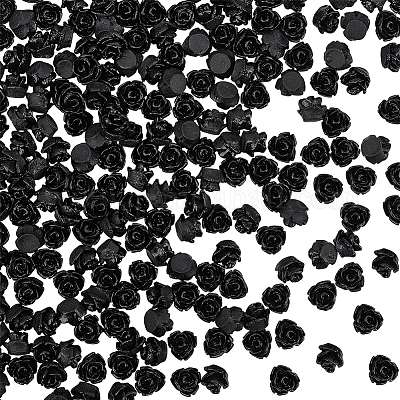 200 Stück opake Harz-Cabochons&nbsp;CRES-ME0001-05-1