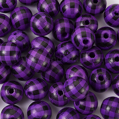 Натуральные деревянные бусы WOOD-TAC0010-05N-1