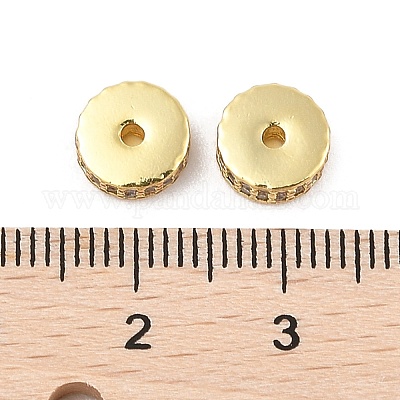 Стойки обшивки латунь микро проложить кубического циркония бусы KK-F879-14G-02-1