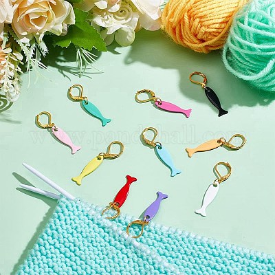 Подвеска в форме рыбы из сплава HJEW-NB00088-1