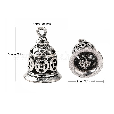 Латунные подвески-колокольчики KK-I257-AS-1