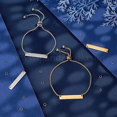 Набор для самостоятельного изготовления браслета со слайдером из прямоугольных звеньев STAS-UN0039-29-1