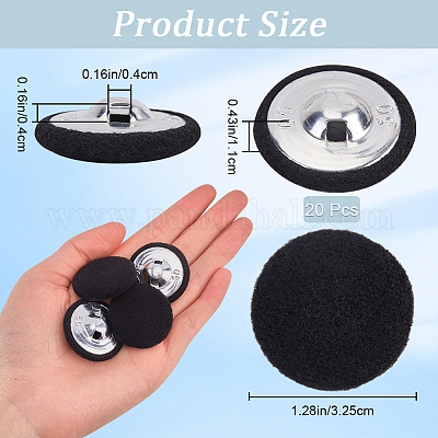 20шт утюг с тканевыми пуговицами BUTT-GF0003-76B-1