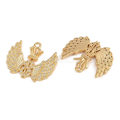 Латунные микро проложить кубического циркония подвески KK-F910-11G-1