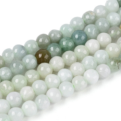 Натуральные нити бусин из нефрита&nbsp;G-N353-07F-01-1