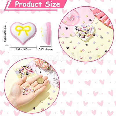 Кабошоны из смолы 100шт 5 цветов&nbsp;MRMJ-CJ0001-31-1