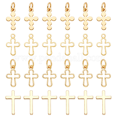 40шт 4 стильные латунные подвески KK-CA0001-49-1