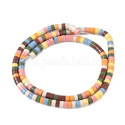 Нити бусин из искусственного камня лавы ручной работы PORC-A029-03J-1