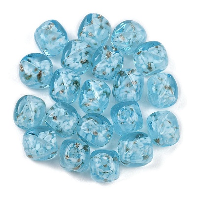 Бусины ручной работы бусины золотого песка LAMP-H069-01B-1