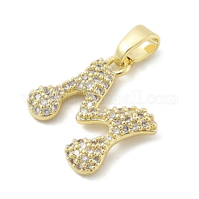 Латунные микро проложить кубического циркония подвески ZIRC-C012-01G-13-1