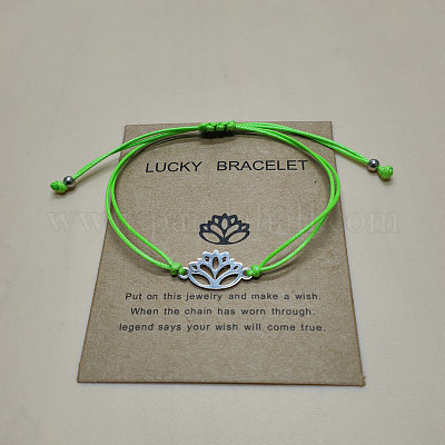 201 браслет из нержавеющей стали с звеньями лотоса WGDDDBE-03-1