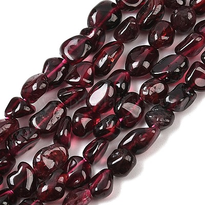 Гранат природный бисер нитей G-A284-A03-01-1