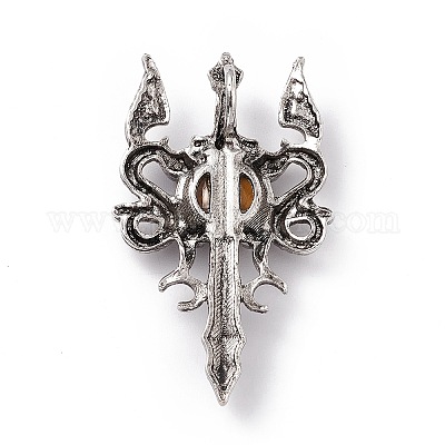 Природных тигровый глаз подвески G-H281-03D-1