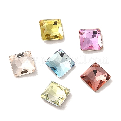 Cabochons de strass en verre&nbsp;RGLA-P037-06B-D-1
