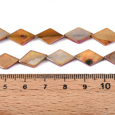 Окрашенные нити бусин из натуральных пресноводных ракушек SHEL-T020-13B-1