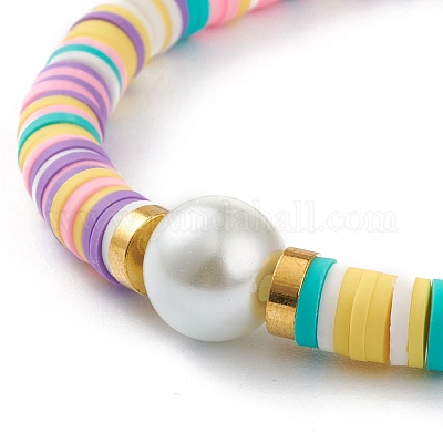 Polymer Clay Heishi Bead Pearl Colorful Bracelets -  Canada