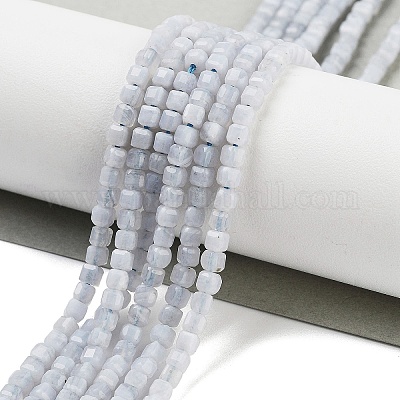 Натуральный голубой кружевной агат бисер нитей G-H042-B09-01-1